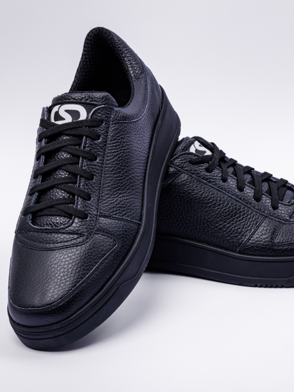 Club Shoes Relics Men Premium Leather Sneaker "Full Black Premium"